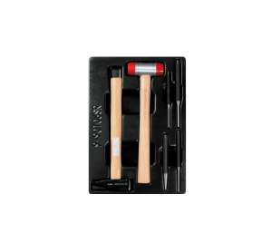 купить Набор выколоток и керн с молотками KING TONY ложемент, 6 предметов 9-90106SR02