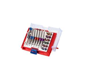 купить Набор вставок бит 1/4, TORX, HEX, PZ, PH, SLOT, 19 предметов МАСТАК 058-10019C