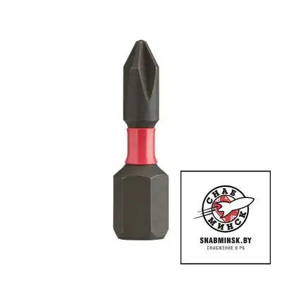 Бита MILWAUKEE Shockwave Impact Duty PH2 25 мм наличный и безналичный расчет