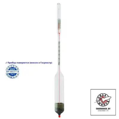 Ареометр АМТ 1015–1040 кг/м3 для молока наличный и безналичный расчет