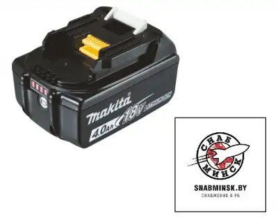 Аккумуляторный блок 18В 1x4.0 Ah  BL1840B (индикатор заряда) картон, MAKITA наличный и безналичный расчет
