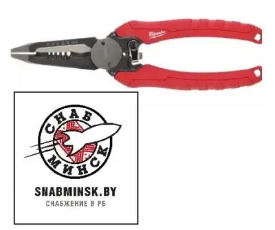 Комбинированные плоскогубцы для зачистки проводов, Wire Stripping Pliers -1PC, MILWAUKEE наличный и безналичный расчет