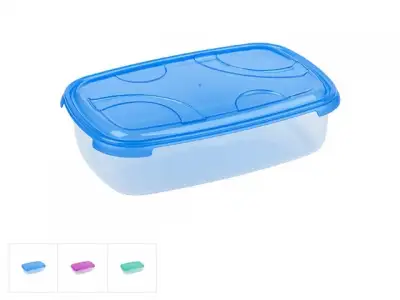 Контейнер пласт.прямоуг. 1.0 л, с крышкой, Frigo Plus, DRINA (210x135x50, цвета в ассортименте, подходит для хранения пищ.пр-тов) наличный и безналичный расчет