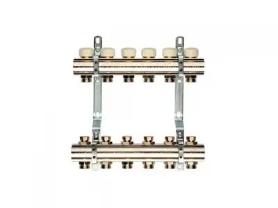 Коллекторная группа без расходомеров в сборе, 1'х6 вых. Евроконус 3/4' General Fittings наличный и безналичный расчет