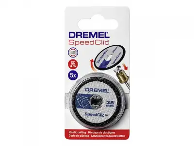 Круг отрезной 38 мм по пластику DREMEL SPEED CLIC SC476 (5 шт) наличный и безналичный расчет