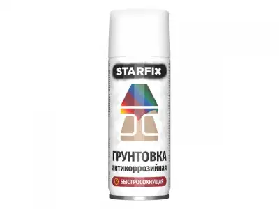 Грунтовка антикоррозийная белый STARFIX 520мл (9003) (Сигнальный белый) наличный и безналичный расчет