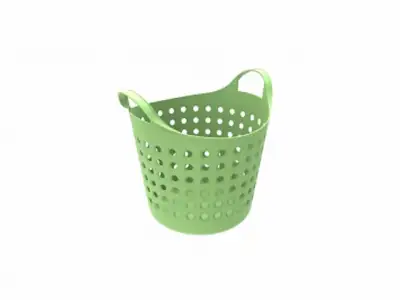 Корзинка Soft 10 л, салатный, BEROSSI (Изделие из пластмассы. Размер 327 х 274 х 295 мм) наличный и безналичный расчет