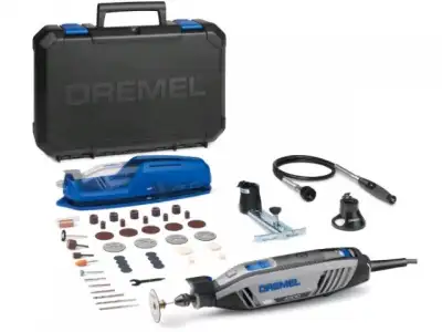 Гравер электрический DREMEL 4300-3/45 в кейсе + набор оснастки (175 Вт, 5000 - 35000 об/мин, цанга 3.2 мм) наличный и безналичный расчет