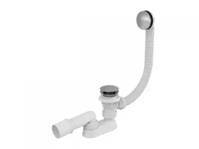 Сифон для ванны click/clack металл, Alcaplast наличный и безналичный расчет