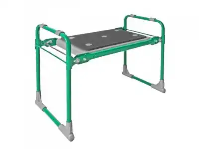 Скамейка садовая с мягким сиденьем, 560х300х425 мм, зеленый, NIKA (НИКА) наличный и безналичный расчет