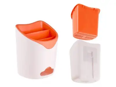 Подставка для столовых приборов, бело-оранжевая, PERFECTO LINEA наличный и безналичный расчет