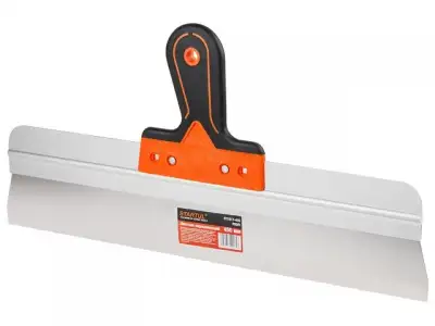 Шпатель нержавеющий фасадный 450мм STARTUL PROFI (ST1017-450) (2-х компонентная ручка  лезвие -нерж сталь , высота лезвия - 60мм) наличный и безналичный расчет