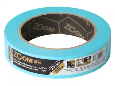 Лента малярная профессиональная 25ммх50м SENSITIVE SURFACES ZOOM (голубая) наличный и безналичный расчет