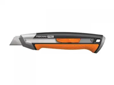 Нож с выдвижным, сменным лезвием18мм CarbonMax FISKARS наличный и безналичный расчет