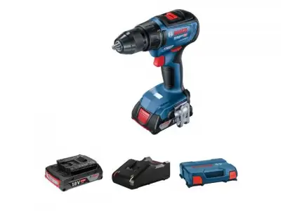 Аккум. дрель-шуруповерт BOSCH GSR 18V-50 в чем. (18.0 В,2 акк. 2.0 А/ч, 2 скор., 50 Нм, шурупы до 10 мм) наличный и безналичный расчет