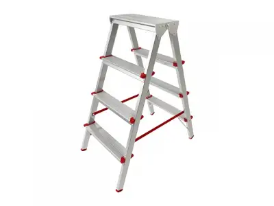 Лестница-стремянка алюм. двухсторонняя 88 см 4 ступ. 3,4кг PRO STARTUL (ST9941-04) наличный и безналичный расчет
