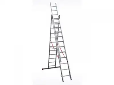 Лестница алюм. 3-х секц. 310/736/315 см 3х12 ступ. 20,4кг  NV3230 Новая Высота (макс. нагрузка 150кг) наличный и безналичный расчет