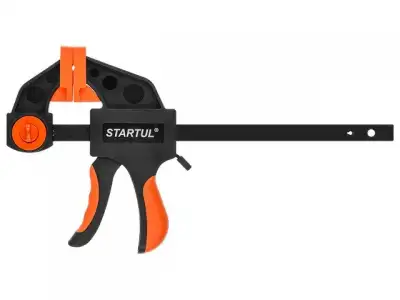 Струбцина пистолетная 150х60мм STARTUL PROFI (ST9026-15) (быстрозажимная, мягкие накладки) наличный и безналичный расчет