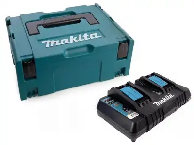 Зарядное устройство MAKITA DC 18 RD MAKPAC (14.4 - 18.0 В, 9.0 А, быстрая зарядка, 2 гнезда) наличный и безналичный расчет