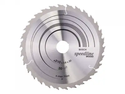 Диск пильный 210х30 мм 30 зуб. по дереву SPEEDLINE WOOD BOSCH (переменный зуб) наличный и безналичный расчет