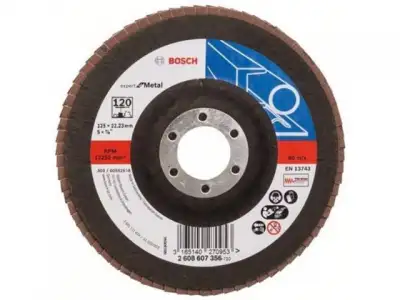 Круг лепестковый 125х22.2 мм K120 плоский EXPERT FOR METAL BOSCH наличный и безналичный расчет