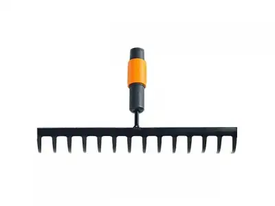 Грабли мет. для грунта 14 зубьев FISKARS QuikFit (135511) (14 зубьев из закаленной боросодержащей стали  черенки QuikFit: 1000666, 1000664, 1000661) наличный и безналичный расчет