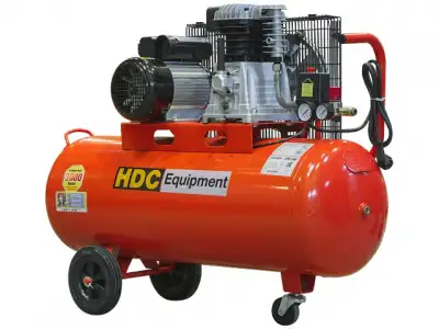 Компрессор HDC HD-A101 (396 л/мин, 10 атм, ременной, масляный, ресив. 100 л, 220 В, 2.20 кВт) наличный и безналичный расчет