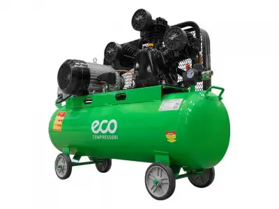 Компрессор ECO AE-1005-2 (580 л/мин, 8 атм, ременной, масляный, ресив. 100 л, 380 В, 3.00 кВт) наличный и безналичный расчет