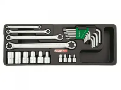 Набор-сет головок и ключей 23пр. 434х176мм TOPTUL наличный и безналичный расчет