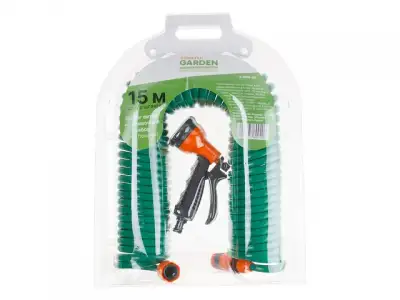 Шланг витой 15м + поливочный набор STARTUL GARDEN (ST6015-03) (спиральный) наличный и безналичный расчет