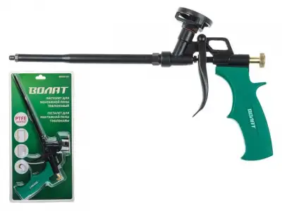 Пистолет для монтажной пены тефлоновый ВОЛАТ (в комплекте 4 насадки) наличный и безналичный расчет