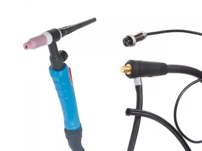 Горелка сварочная TIG WGT-17V (4м, 150А, разъем 10-25, вентиль) SOLARIS наличный и безналичный расчет