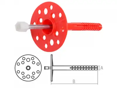 Дюбель для теплоизоляции 10х120 мм с металлич. гвоздем, термогол. (1000 шт в коробе) STARFIX наличный и безналичный расчет