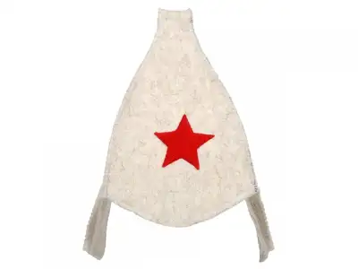 Шапка для бани, Буденовка, белая, HOT POT из войлока наличный и безналичный расчет