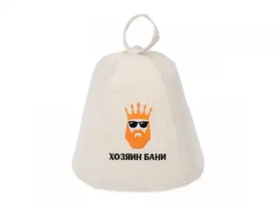 Шапка для бани и сауны с вышивкой 