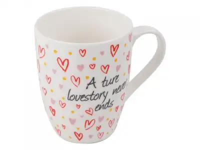 Кружка керамическая, 360 мл, LOVESTORY, PERFECTO LINEA наличный и безналичный расчет