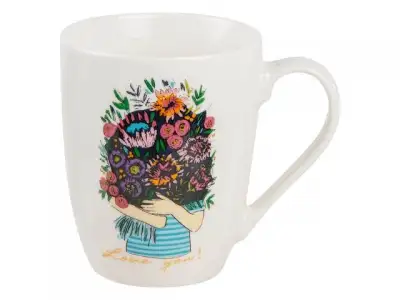 Кружка керамическая, 360 мл, Букет-1, PERFECTO LINEA наличный и безналичный расчет