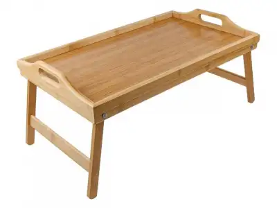 Поднос-столик бамбуковый с ручками, прямоугольный, 50,5х30 см, BAMBOO, PERFECTO LINEA (Размер: 50,5х30х6.5 см) наличный и безналичный расчет