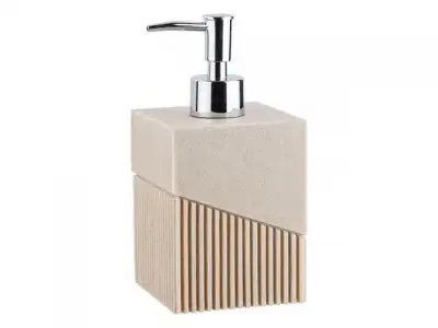 Диспенсер (дозатор) для мыла ELEMENT, бежевый, PERFECTO LINEA (Композитный материал: полирезин под натуральный камень) наличный и безналичный расчет