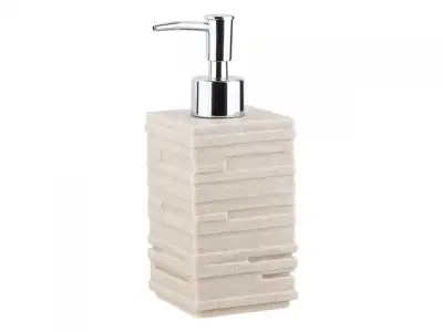 Диспенсер (дозатор) для мыла WEATHERED SAND, бежевый, PERFECTO LINEA (Композитный материал: полирезин под натуральный камень) наличный и безналичный расчет
