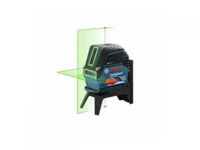 Нивелир лазерный BOSCH GCL 2-15 G с держателем в чем. (проекция: крест, до 15 м, +/- 0.05 мм/м, резьба 1/4, 5/8