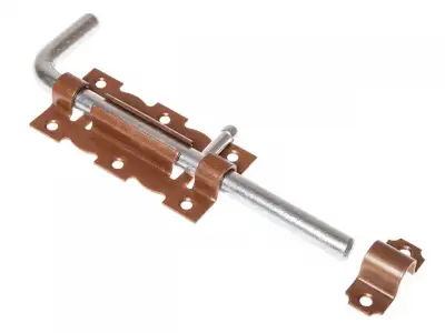 Задвижка дверная 110 мм Г-обр, бронз.металлик STARFIX наличный и безналичный расчет