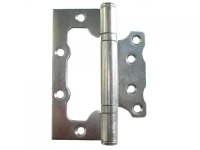 Петля 100 мм универсальная неврезная, белый цинк (50 шт в коробе) STARFIX (неразъемная) наличный и безналичный расчет