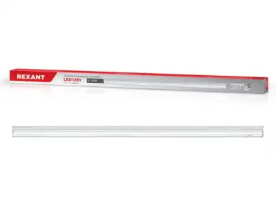 Светильник светодиодный линейный REXANT T5-01 12 Вт 960 Лм 6500 K IP20 869 мм с выключателем и соеди наличный и безналичный расчет
