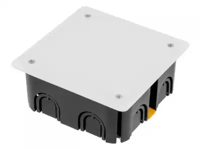 Коробка распаечная СП 110х110х45мм, крышка, пласт.лапки IP20 ЮПИТЕР (для полых стен) наличный и безналичный расчет