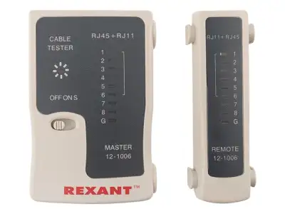 Тестер Кабеля RJ-45+RJ-11 REXANT - 468 наличный и безналичный расчет