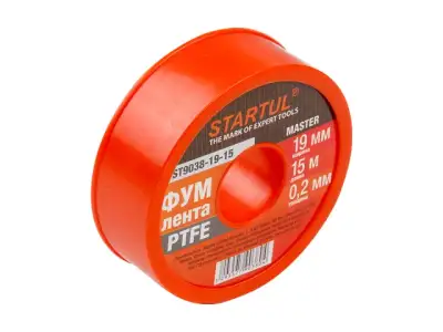 Фум-лента PTFE 19ммх15м STARTUL MASTER (ST9038-19-15) (толщина 0,2мм) наличный и безналичный расчет