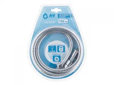 Шланг душевой, SUS/EPDM, 1/2