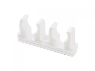 Клипса (опора) для труб ПП двойная d25, бел. РТП (РосТурПласт) наличный и безналичный расчет