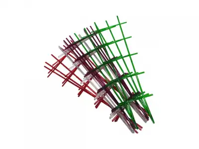 Опора для комнатных растений, прозрачный, INGREEN (500х180х4 мм, цвета в ассортименте) наличный и безналичный расчет